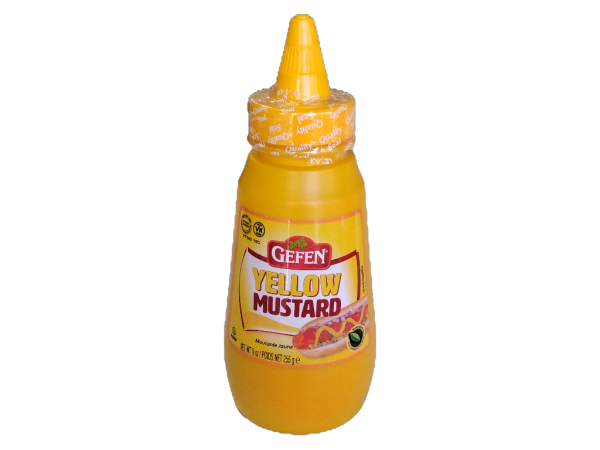 Gefen yellow mustard, 9 oz