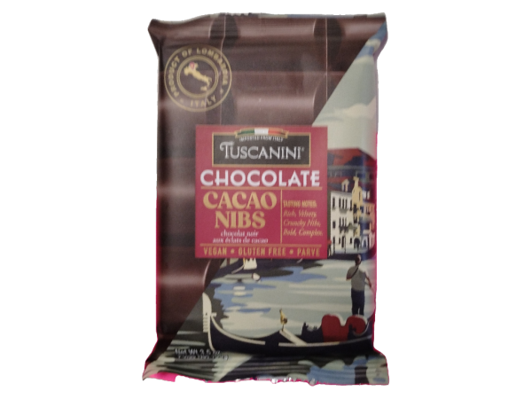 Tuscanini Cacao Nibs Choc Bar, 3.5 Oz
