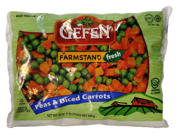 Gefen Frozen Peas&Carrots, 16 Oz
