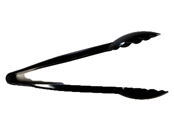 Plastic Tongs 9" Black