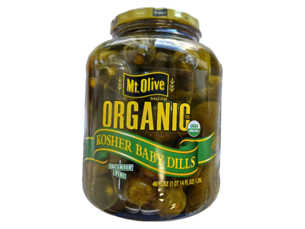 Mt Olive Organic Kosher Baby Dills 46fl oz