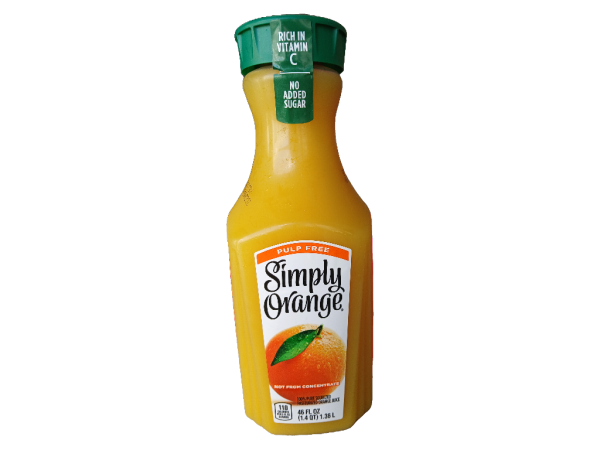 Simply Orange Juice Pulp Free, 46oz