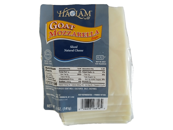 Haolam Goat Mozzarella Sliced, 6oz