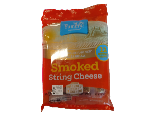 Yummy Smoked String Cheese, 12Pk