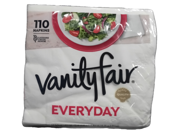 Vanity Fair Everyday Casual Napkins, 110 ct