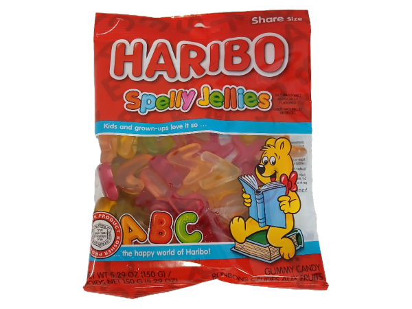 Paskesz Haribo Alphabet Gummi Candy, 5.29oz