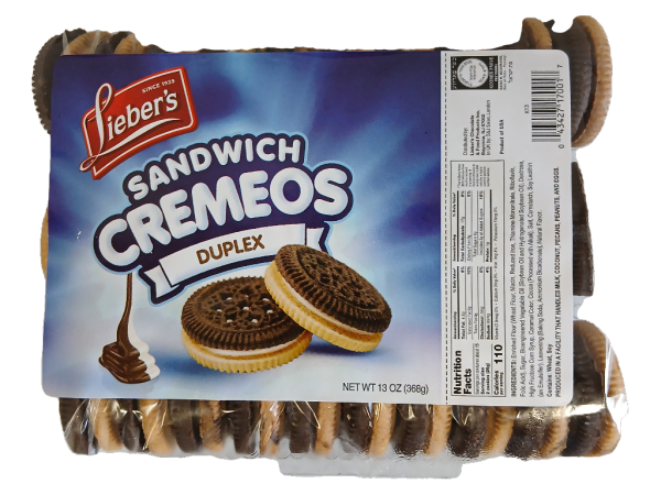 Lieber's Sandwich Cremeos Duplex Cookies, 13oz