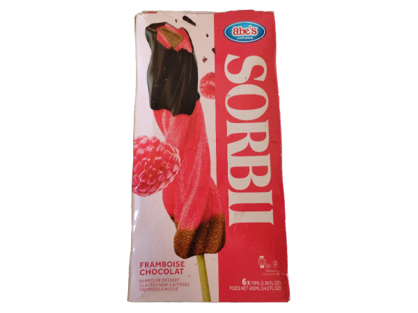 Abes Sorbi Raspberry Choc Pops, 6Pk