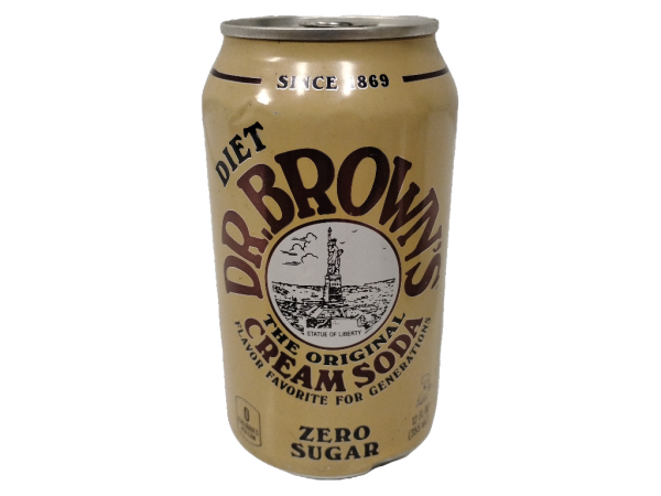 Dr. Brown's Diet Cream Soda Can, 12oz