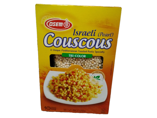 Osem Couscous Israeli Box Tri Color, 8.8oz