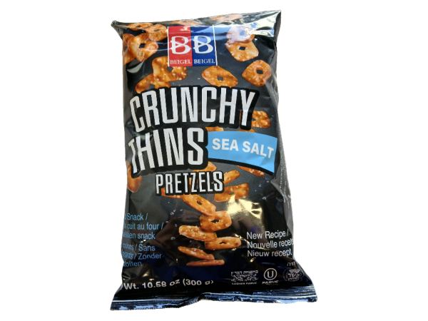Beigel's Crunchy Pretzel Thins Sea Salt, 10.5oz