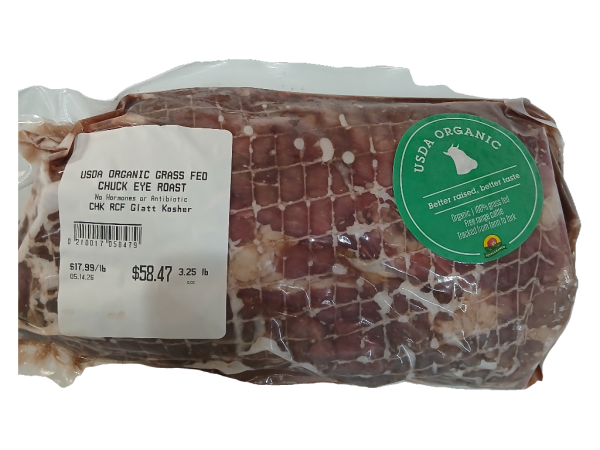OKM/RCF - USDA Organic Grass Fed Chuck Eye