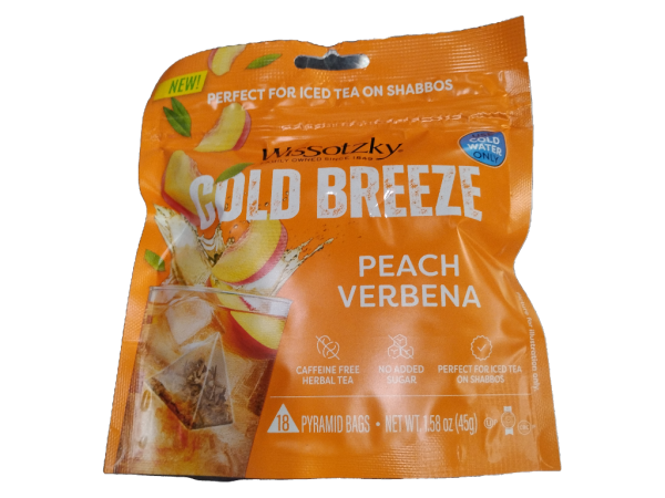 Wissotzky Cold Breeze Peach Verbena, 18Pk
