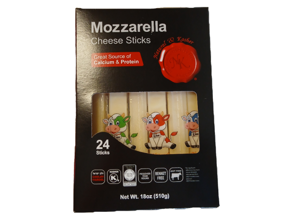 Natural & Kosher Mozzarella Cheese Sticks, 18oz