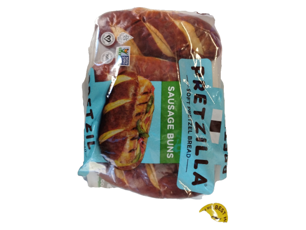 Pretzilla Pretzel Sausage Buns, 4Pk