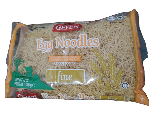 Gefen Egg Noodles Fine, 12oz