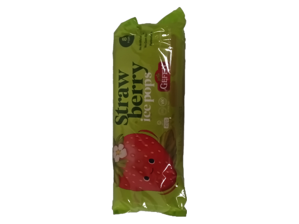 Geffen Ice Pops Strawberry