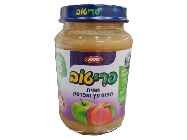 Pritov Apple & Peach Puree, 6.7oz