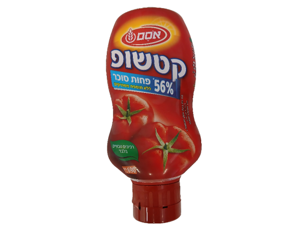 Osem Less Sugar Ketchup, 24.3oz