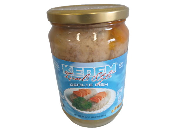 Kedem Gefilte Fish Jar Isreali Style, 24oz