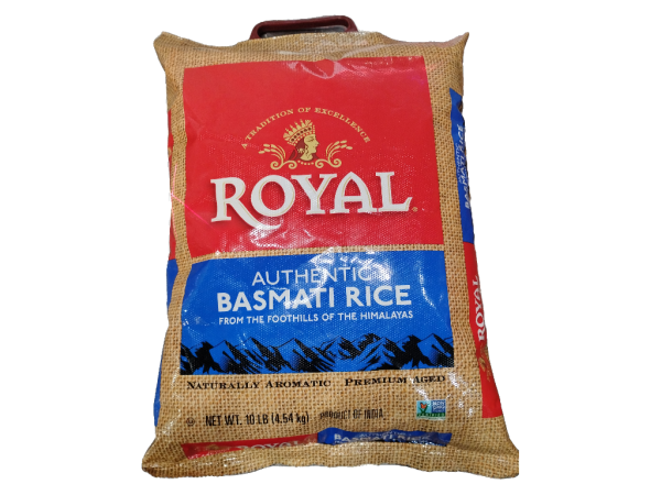 Royal White Basmati Rice, 10lbs