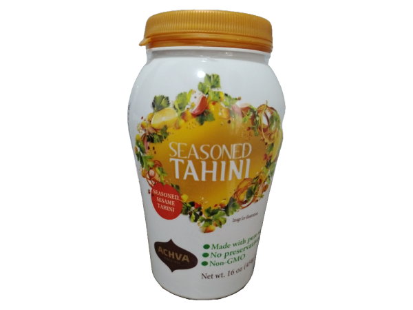Tahini Achva Seasoned (Plastic), 16oz