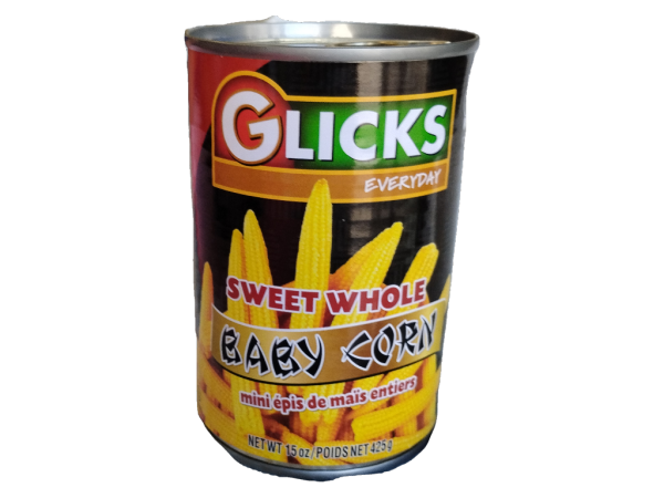 Glicks Sweet Whole Baby Corn, 15oz
