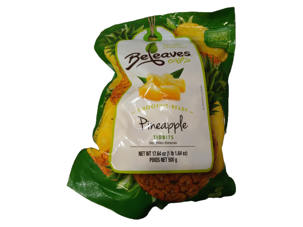 Beleaves Frozen Pineapple Tidbits, 17.64oz