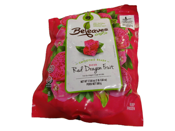 Beleaves Diced Red Dragon Fruit, 17.64oz