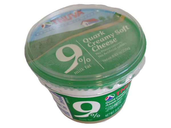 Tnuva Quark Creamy Soft Cheese 91% Fat Free, 8.82oz