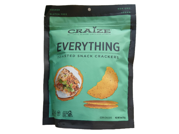 Craize Everything Toasted Corn Crackers, 4oz
