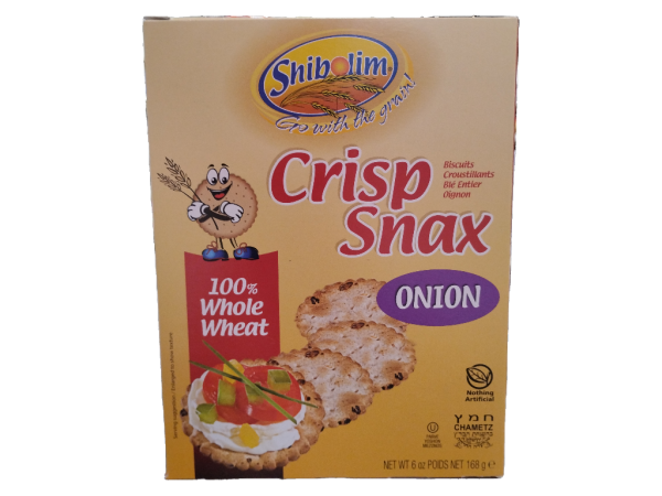 Shibolim Crispsnax Whole Wheat Onion, 6oz