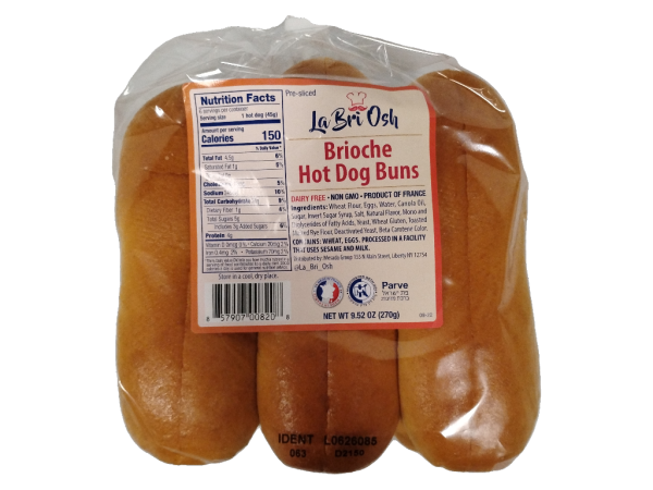 La Bri Osh Broche Hot Dog Buns, 9.52oz