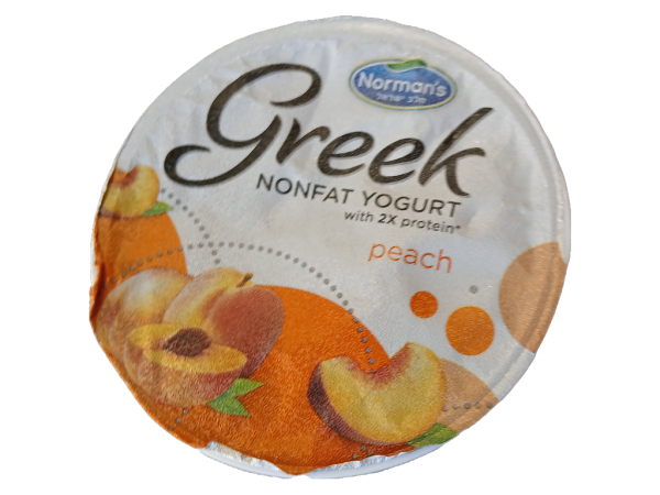 Norman's Peach Greek Yogurt, 6oz