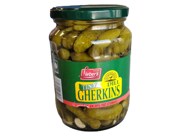 Lieber's Tiny Dill Gherkins, 24.3fl oz