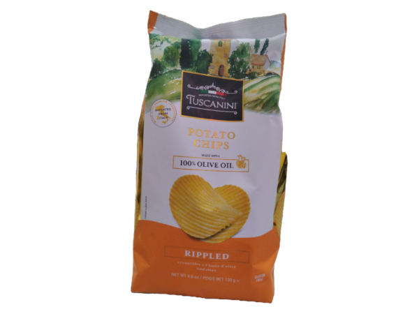 Chips Potatos Rippled 4.60z Tuscanini