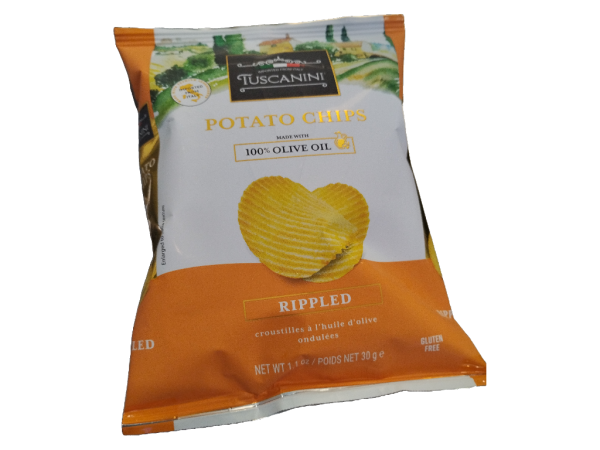 Tuscanini Chips Potato Rippled Snack Bag 1.1oz