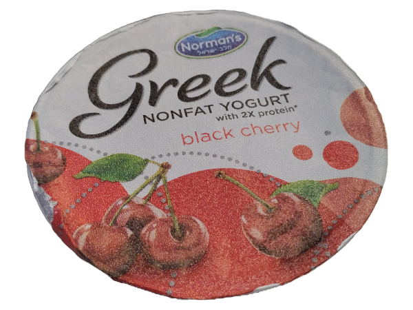 Norman's Greek Black Cherry Nonfat Yogurt, 6oz