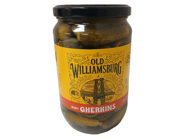Old Williamsburg Baby Gherkins, 24.3oz