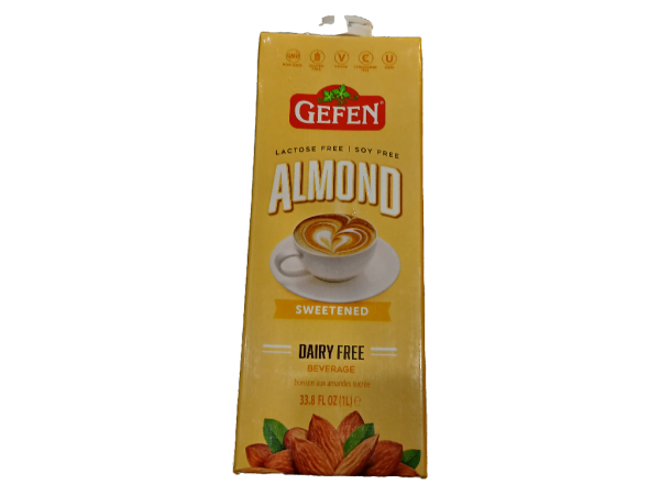 Milk Almond Sweetened 33.8oz Gefen