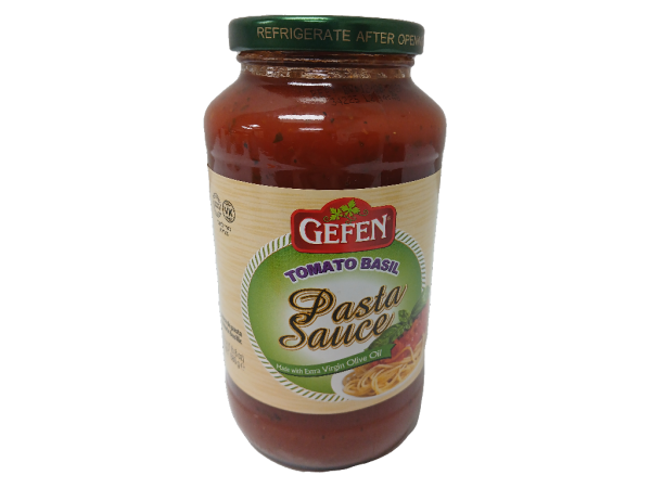 Gefen Pasta Sauce Tomato Basil, 24oz