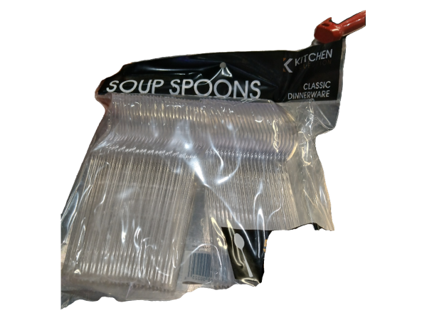 225 Blue Sky Clear Soup Spoon