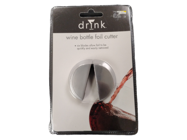 Drink-Wine Bottle Foil Cutter Silver