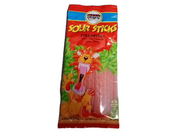 Pskz Sour Sticks Strawberry 24x3.5oz