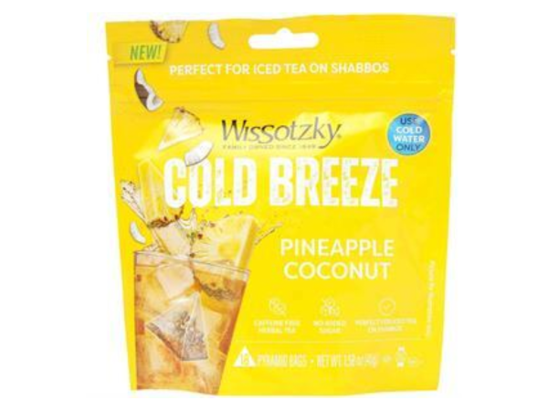 Wissotzky Cold Breeze Pineapple Coconut, 18 Bags, 1.58oz