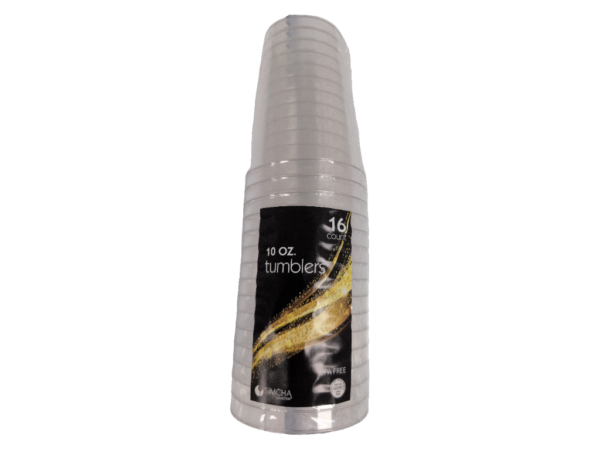 Simcha Collect Clear Plastic Tumblers 10oz., 16 ct