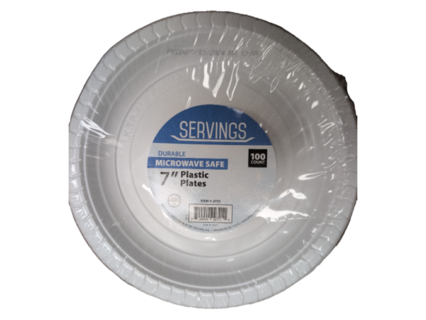 2721 Blue Sky Microwavable Plates 7" 100 Count