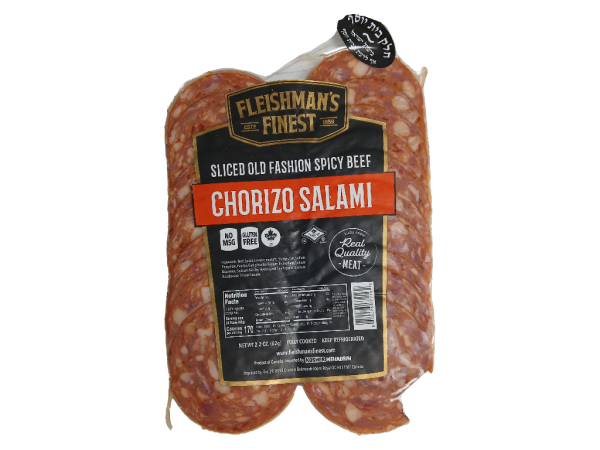 Fleishman's Finest Sliced Old Fashion Spicy Beef Chorizo Salami, 2.2oz