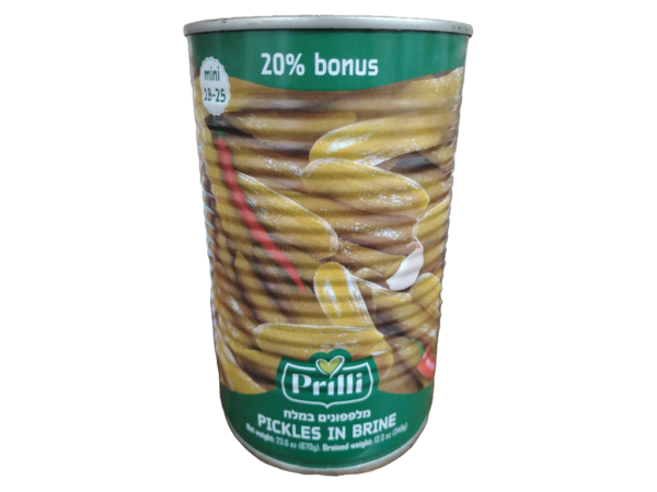Pri Cucumbers W/Brine 18-25 12x24oz