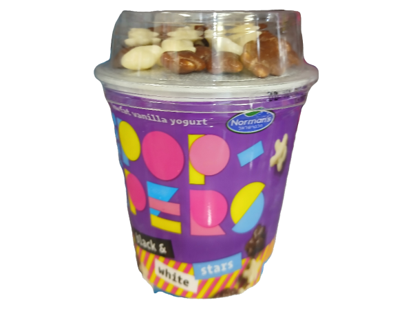 Norman's Yogurt Poppers Black N White Stars, 5.3oz